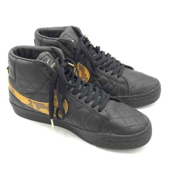 Nike SB Zoom Blazer Mid QS x Supreme Black Snakeskin Men\'s Size 10.5 DV5078-001 main image 8
